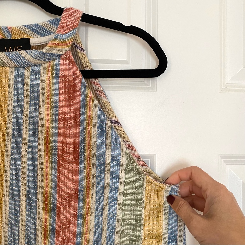 W5 Tank Top Tweed Muted Stripes Size L - Picture 4 of 7